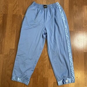 VTG Starter Breakaway Snap Track Pants Mens Large Baby Blue Warm Up Basketball